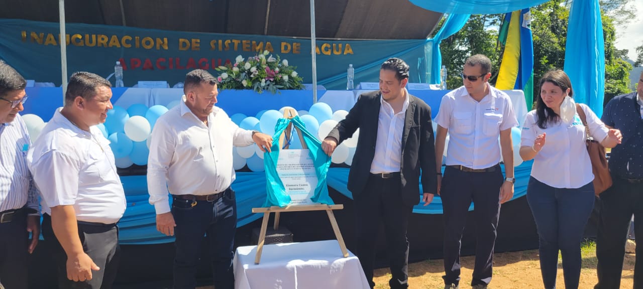 SANAA INAUGURA PROYECTO DE AGUA POTABLE EN LAS COMUNIDADES APACILAGUA+ 5, EN PATUCA DEPARTAMENTO DE OLANCHO